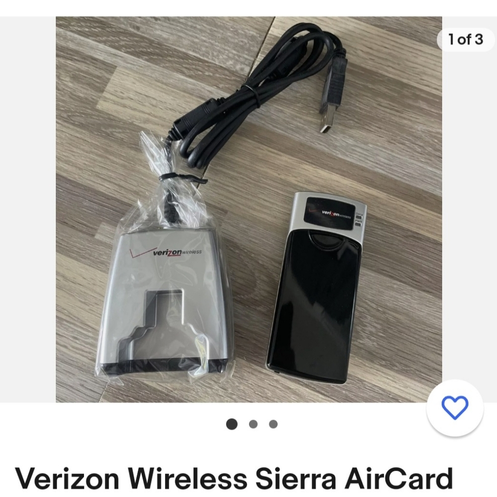 Verizon Air card comes with battery